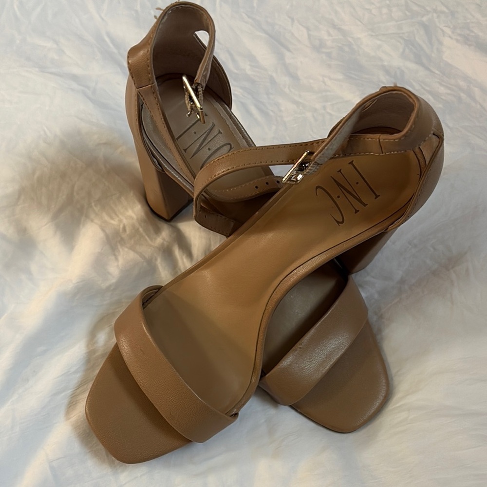 INC International Concepts Tan Heeled Shoes